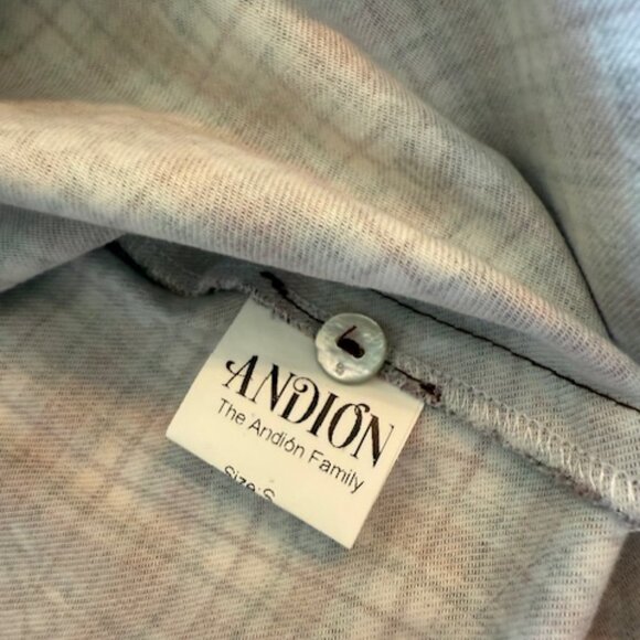EUC Andion Amelia Blouse Ren Plaid Size S - Picture 6 of 6